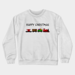 Christmas 2020 Steam Train Locomotive and Festive Wagons Crewneck Sweatshirt